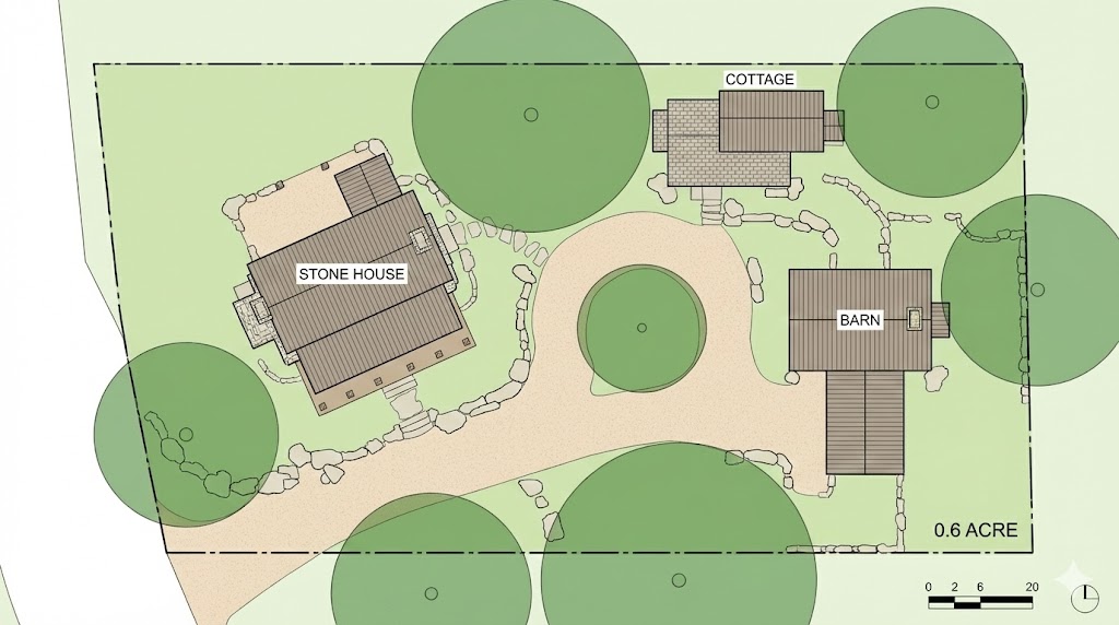 Farmhouse Compound site plan