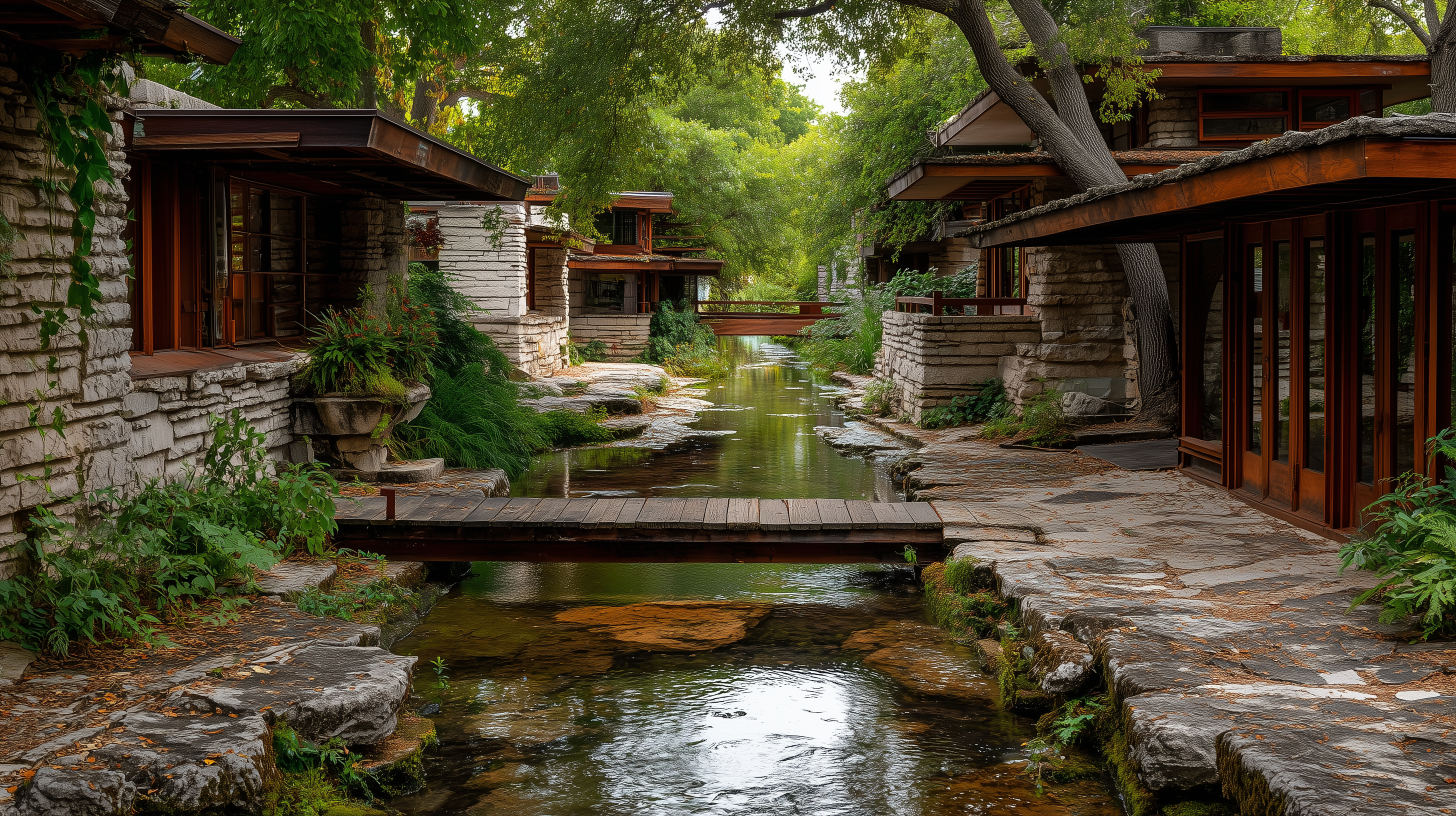 Limestone Usonian rendering